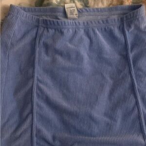 Blue Corduroy Skirt